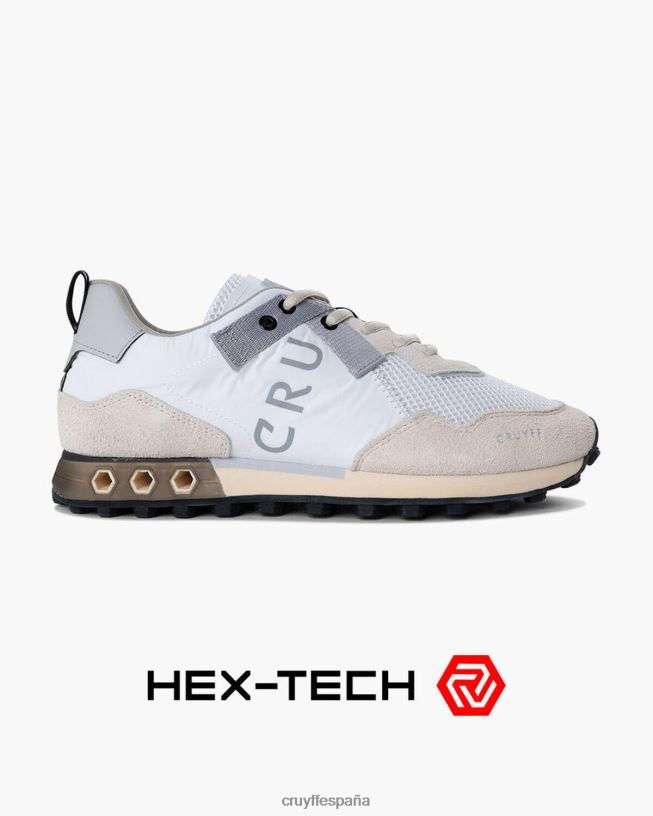 superbia tecnología hexagonal Cruyff hombres blanco D6DNB180 zapatillas
