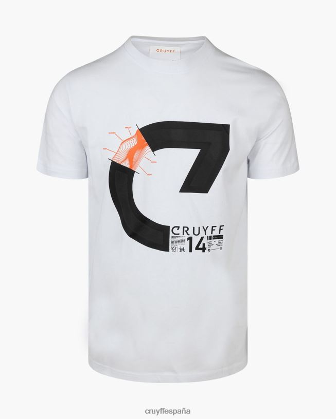 alan ss camiseta Cruyff hombres blanco D6DNB122 camiseta