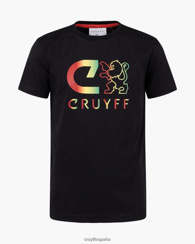 camiseta básica Cruyff hombres amarillo negro D6DNB1208 camiseta