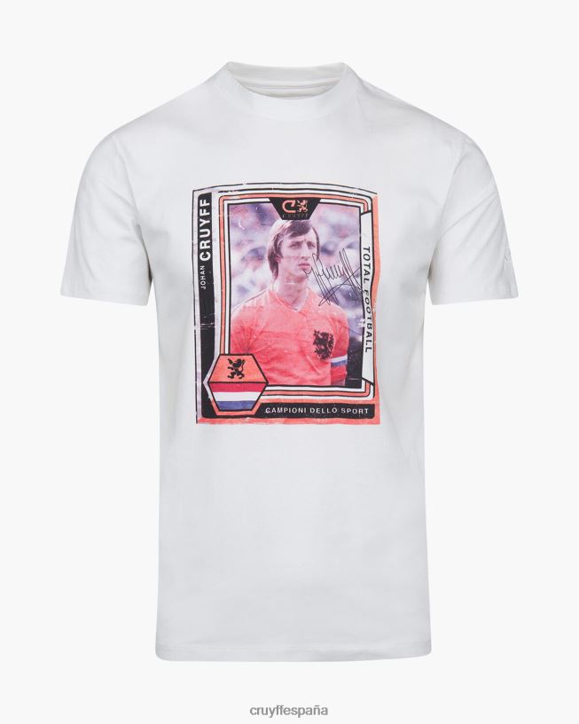 camiseta conmemorativa nl Cruyff hombres blanco D6DNB783 camiseta