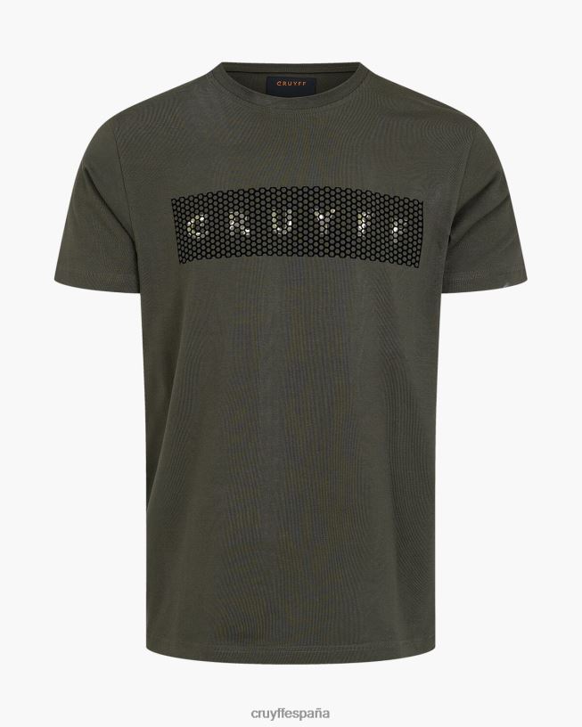 camiseta de camuflaje Cruyff hombres verde D6DNB601 camiseta