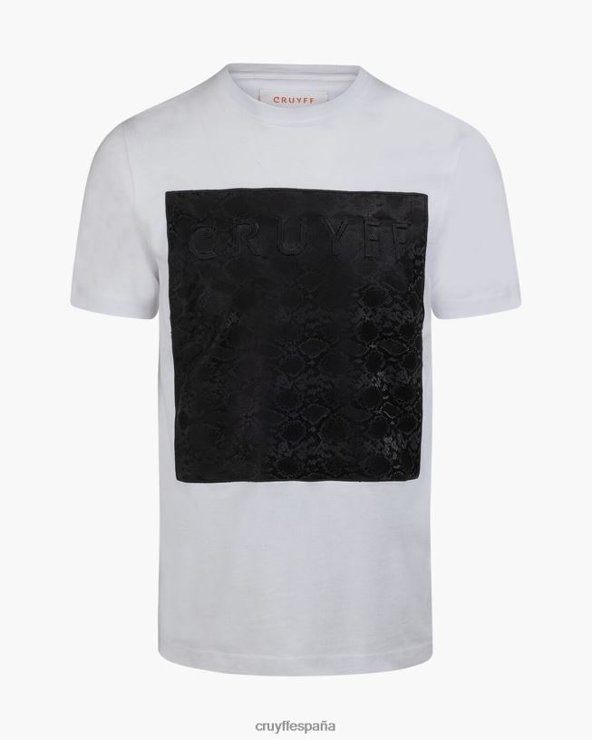 camiseta de culebra Cruyff hombres blanco D6DNB576 camiseta