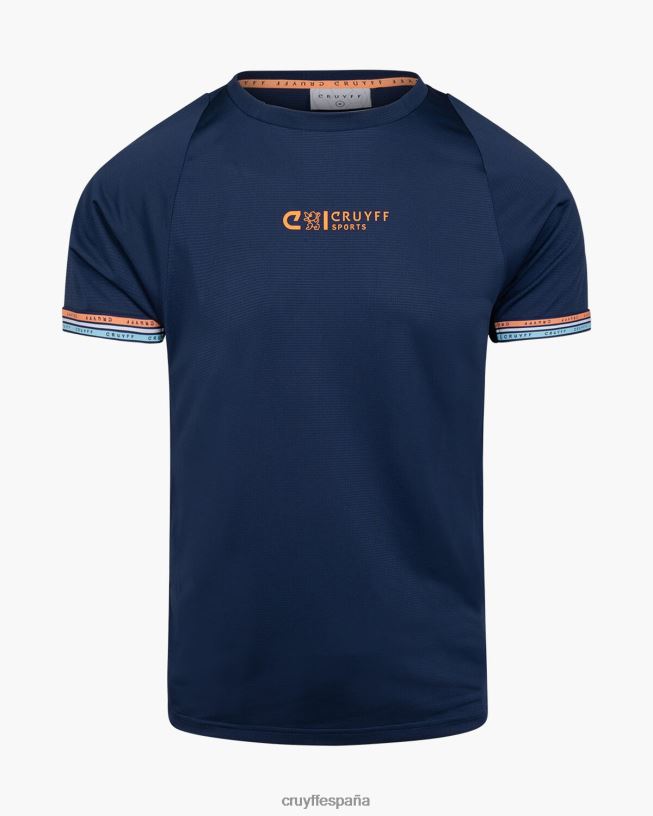 camiseta de pezuña Cruyff hombres azul real D6DNB171 camiseta