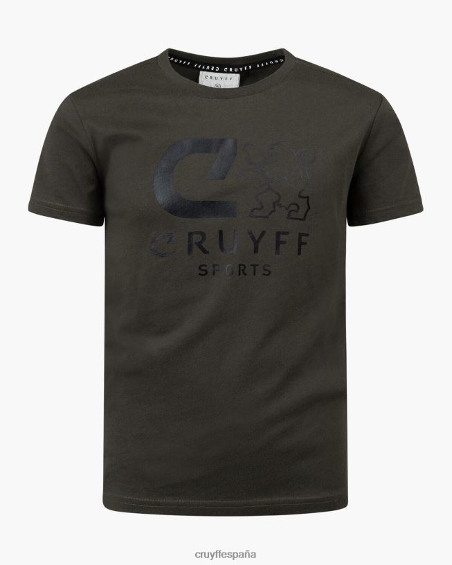 camiseta de refuerzo Cruyff hombres ejercito verde D6DNB63 camiseta