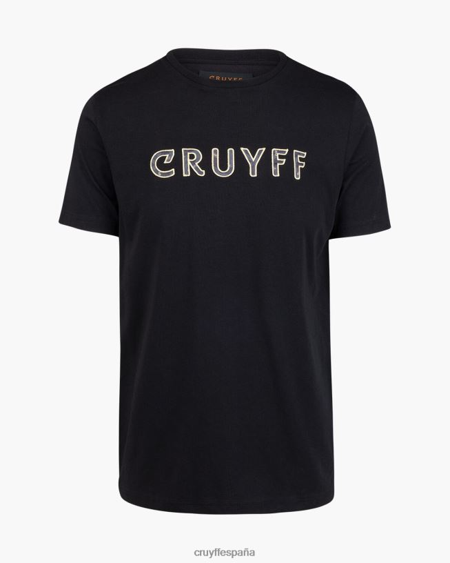 camiseta de sueros Cruyff hombres negro D6DNB608 camiseta