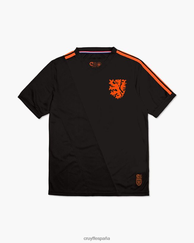 camiseta euro Cruyff hombres negro D6DNB843 camiseta