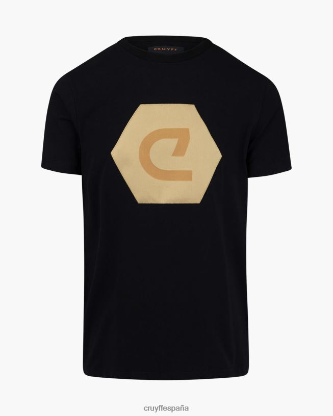 camiseta francisco Cruyff hombres negro D6DNB912 camiseta