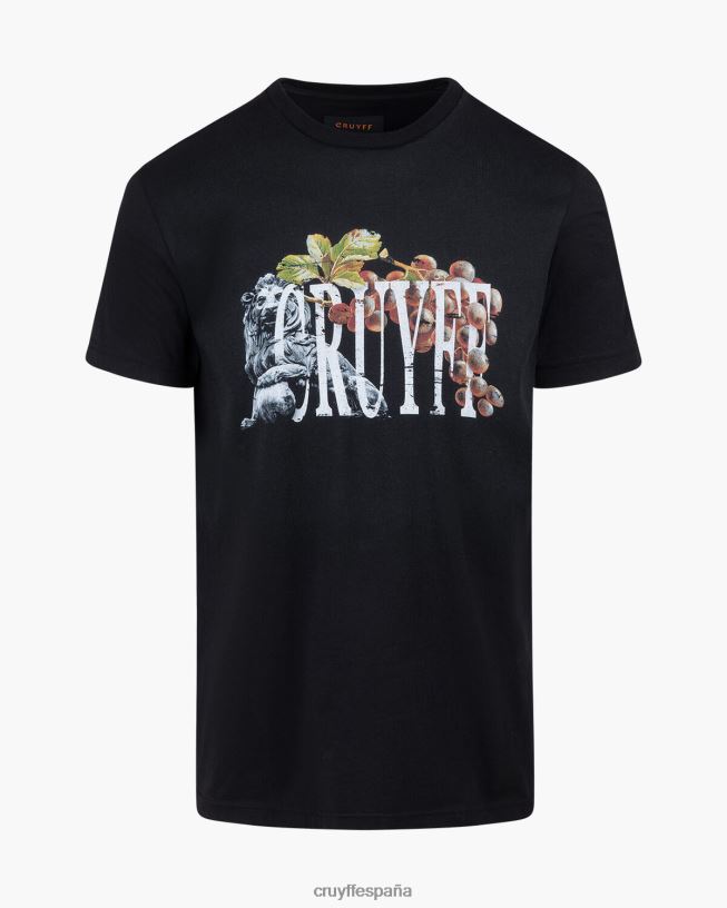 camiseta mauro Cruyff hombres negro D6DNB867 camiseta