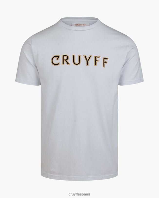 camiseta sin mangas Cruyff hombres blanco D6DNB392 camiseta