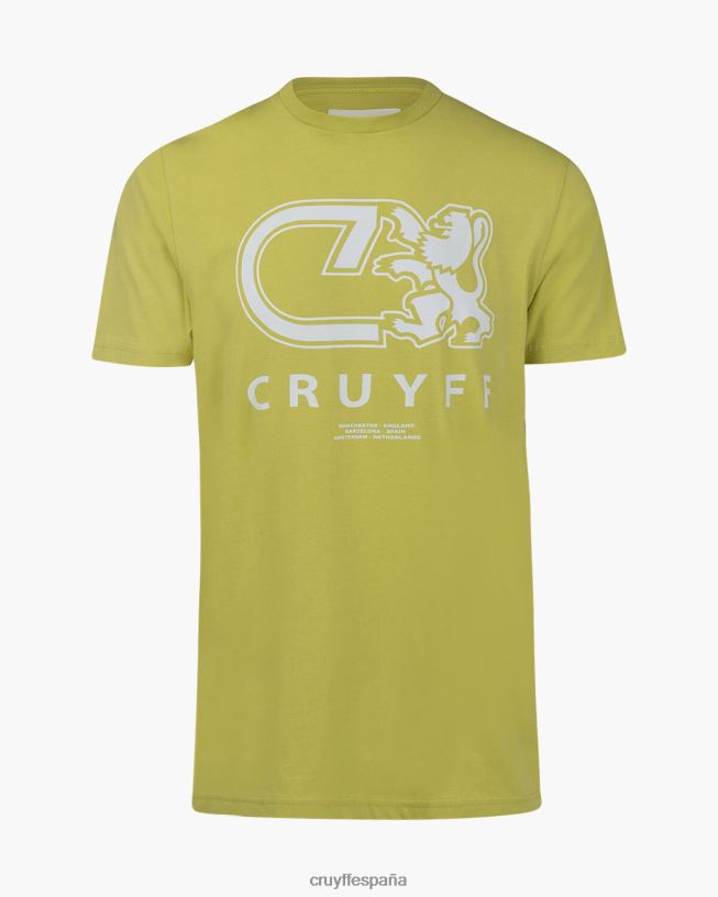 Álvaro tee Cruyff hombres amarillo D6DNB849 camiseta