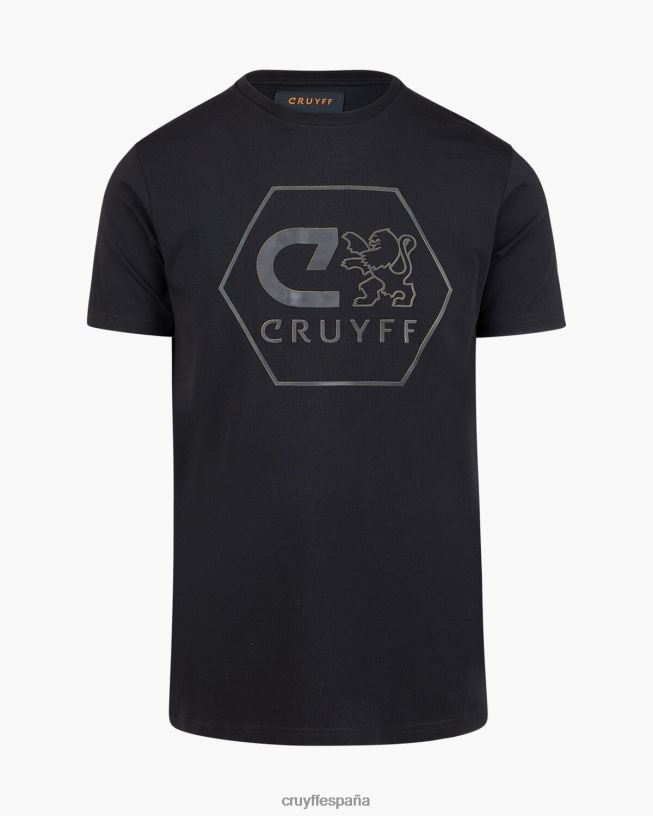 manuel tee Cruyff hombres negro D6DNB1310 camiseta