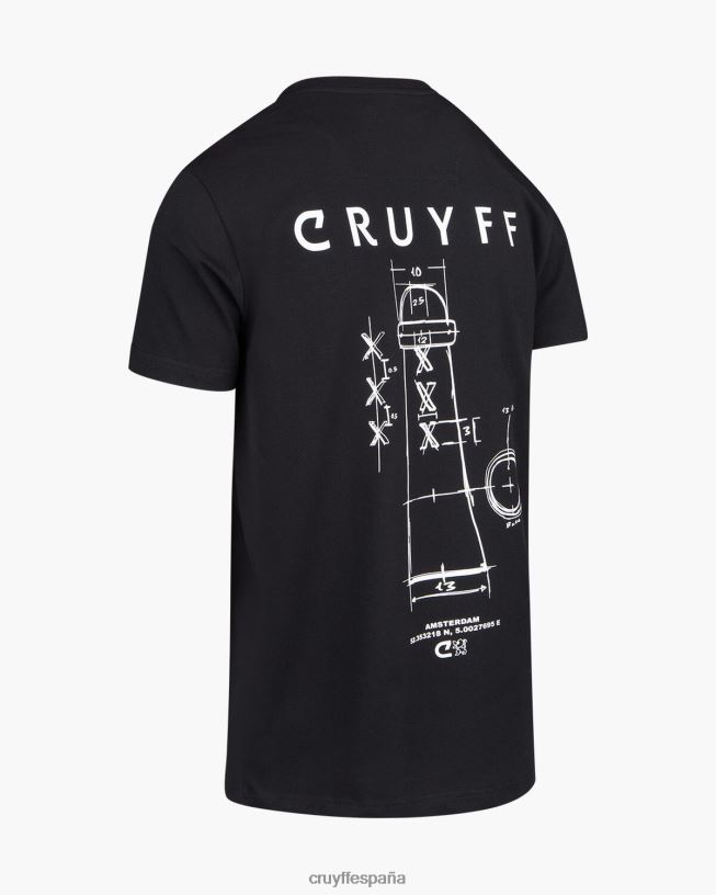 paquete de la ciudad tee ams Cruyff hombres negro D6DNB642 camiseta