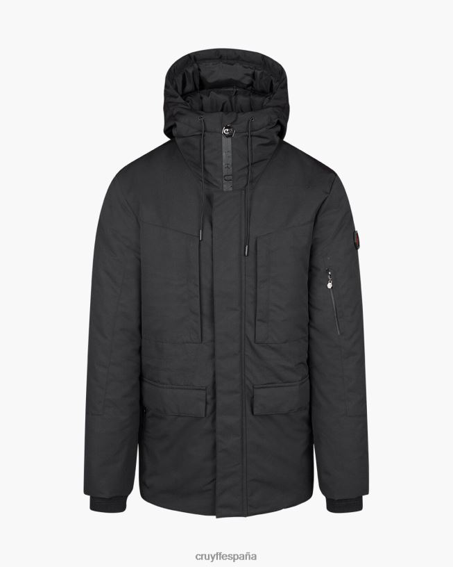 chaqueta parka romana Cruyff hombres negro D6DNB833 chaqueta