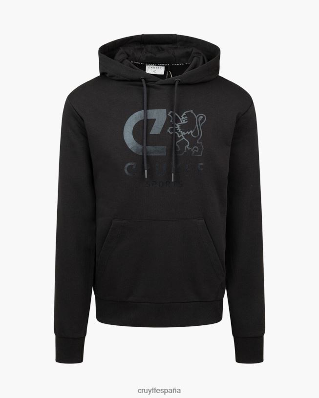 hacer sudadera con capucha Cruyff hombres negro D6DNB296 sudadera
