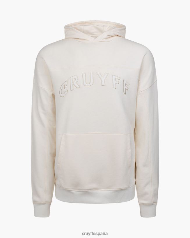 sudadera con capucha Cruyff hombres crema D6DNB97 sudadera