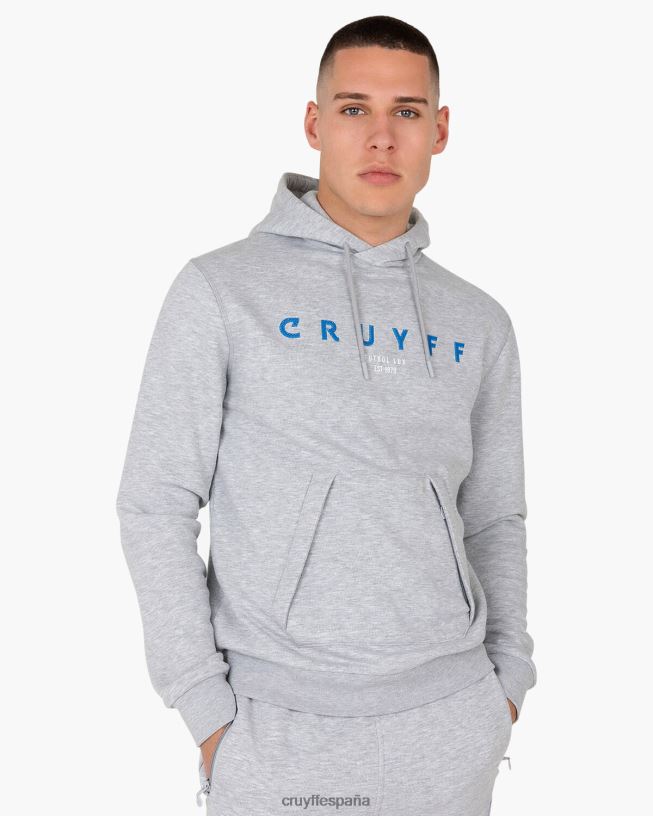 sudadera con capucha Cruyff hombres gris D6DNB824 sudadera