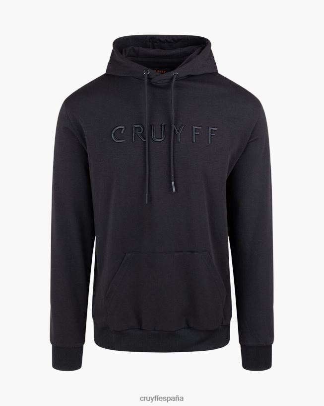 sudadera con capucha Cruyff hombres negro D6DNB580 sudadera