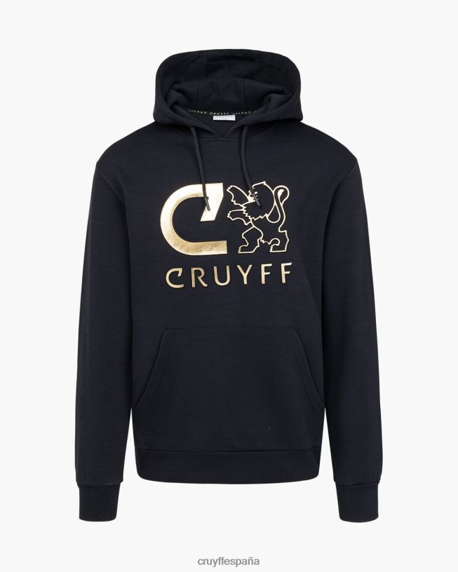 sudadera con capucha Cruyff hombres oro D6DNB393 sudadera
