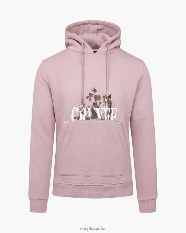 sudadera con capucha Cruyff hombres rosa D6DNB657 sudadera