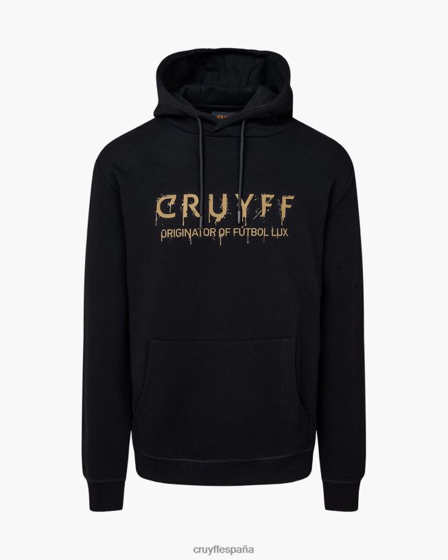 sudadera con capucha de grafiti Cruyff hombres negro D6DNB465 sudadera