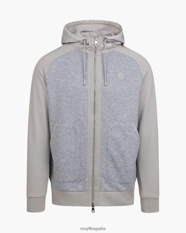 sudadera galanzo fz Cruyff hombres gris claro D6DNB400 sudadera