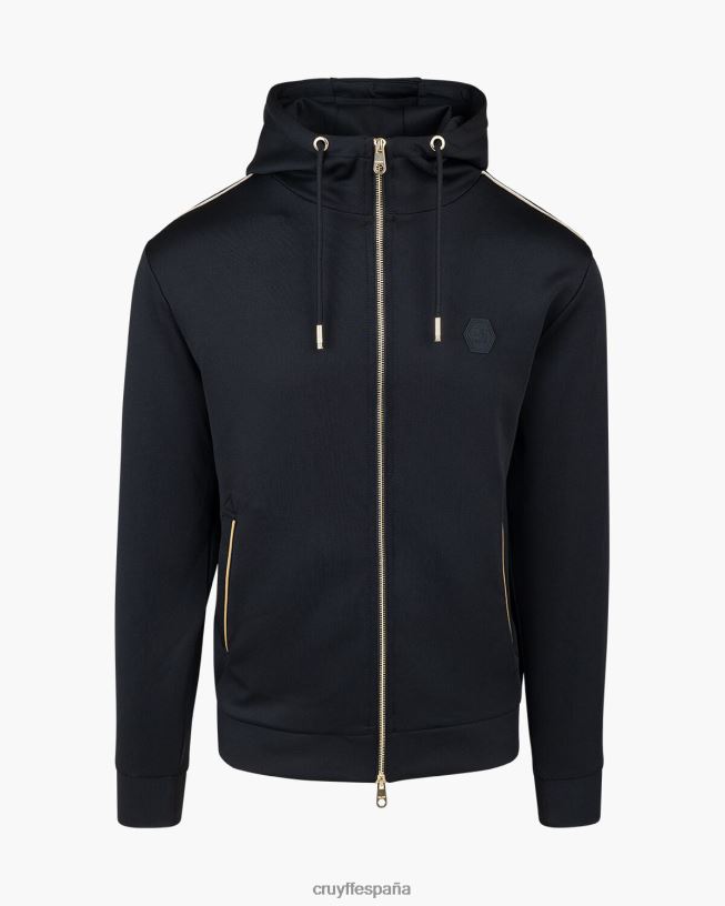 zip de buceo santino Cruyff hombres negro D6DNB459 sudadera
