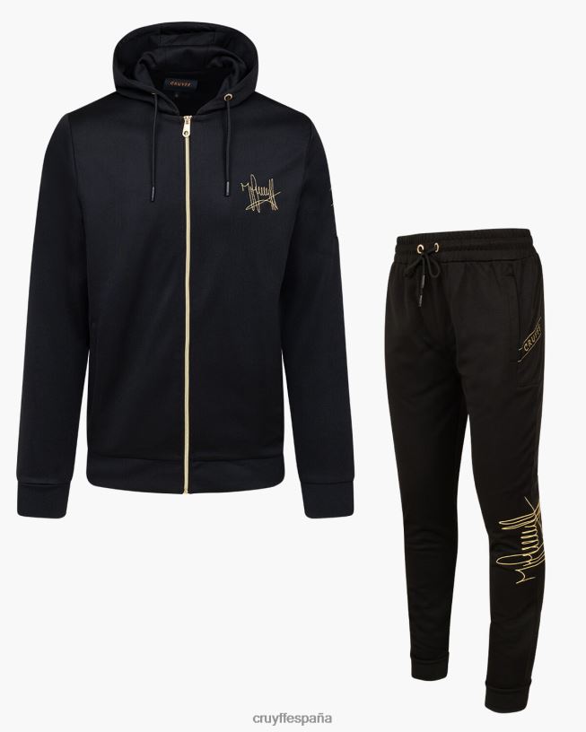 chándal paolo fz Cruyff hombres negro D6DNB26 trajes