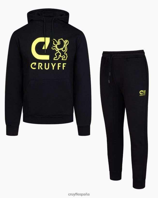 hacer traje Cruyff hombres amarillo negro D6DNB535 trajes