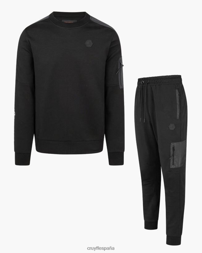 traje de jogging aiden Cruyff hombres negro D6DNB28 trajes