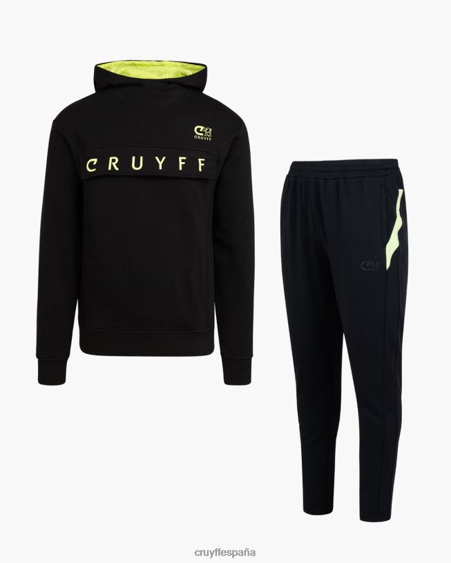 traje ranka Cruyff hombres verde negro D6DNB615 trajes