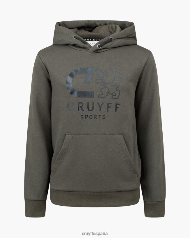 hacer sudadera con capucha Cruyff júnior ejercito verde D6DNB1105 sudadera