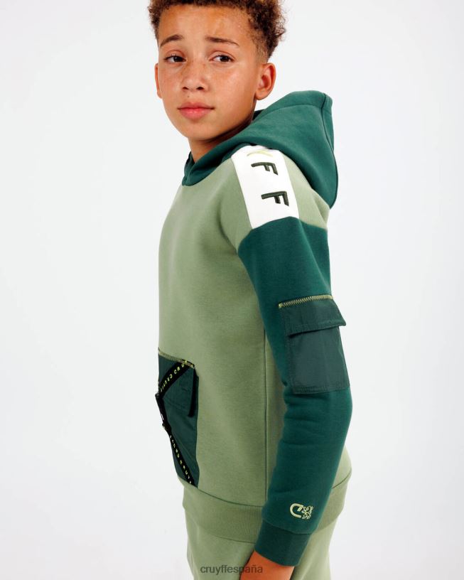 capucha de traje de podadoras Cruyff júnior verde D6DNB1163 trajes