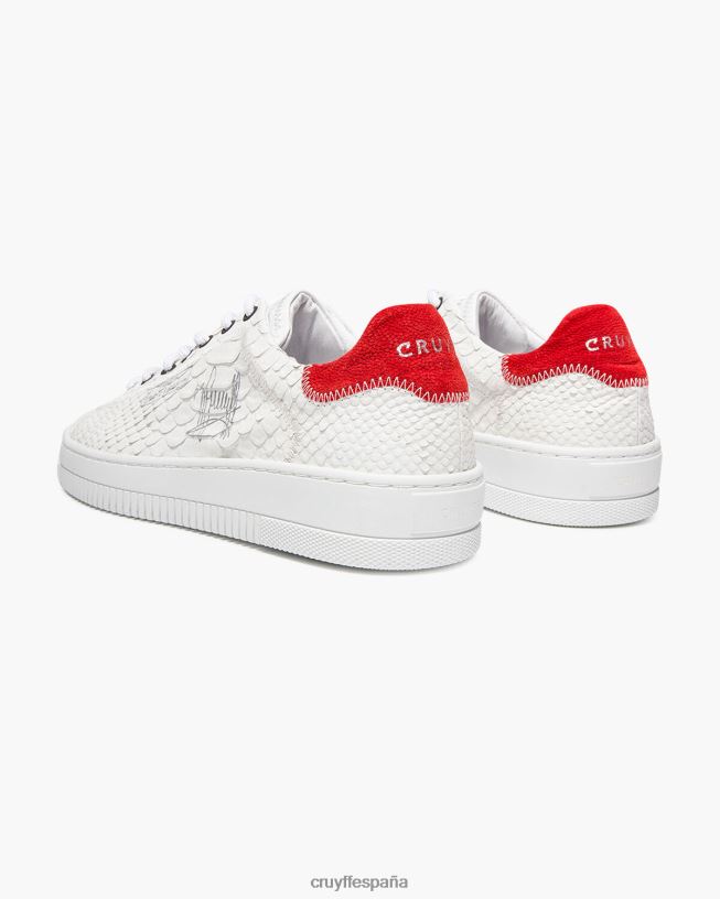 joan-anaconda/gamuza suave Cruyff hombres blanco rojo D6DNB910 zapatillas