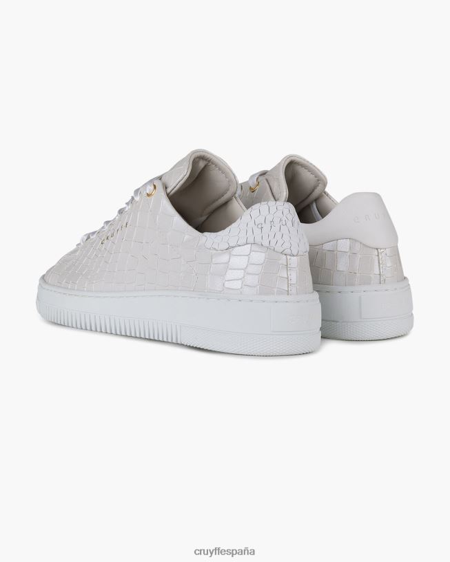 joan cuero croco Cruyff mujer crema D6DNB1058 zapatillas
