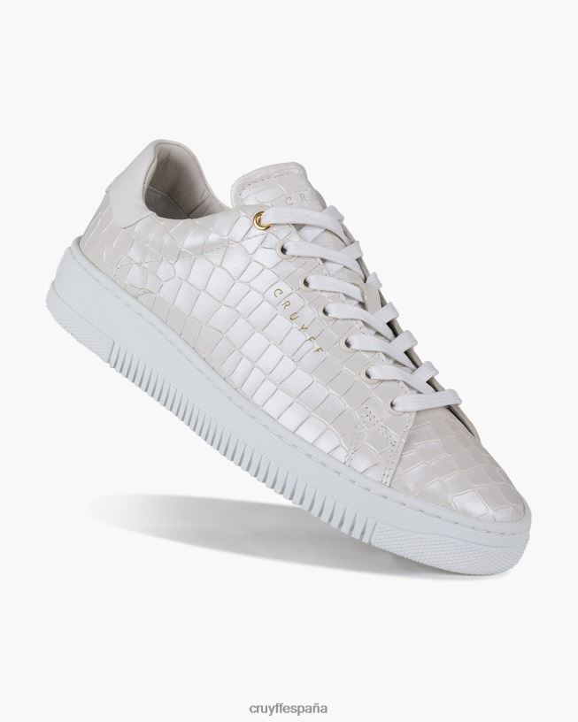joan cuero croco Cruyff mujer crema D6DNB1058 zapatillas