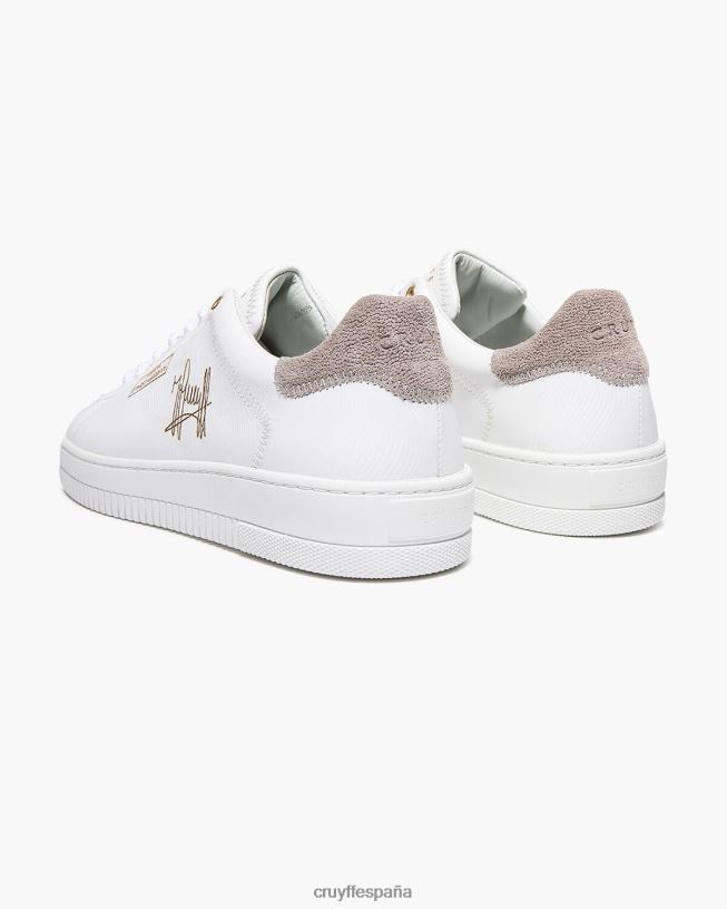 joan napa suave grabada con láser/nubuck suave Cruyff hombres blanco negro D6DNB909 zapatillas