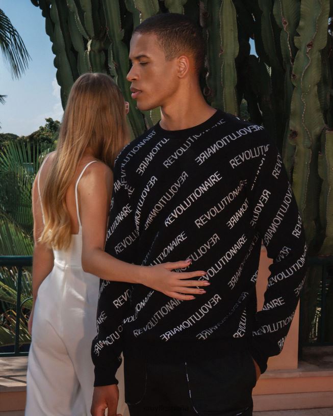 jumper revolucion Cruyff hombres negro D6DNB553 suéter