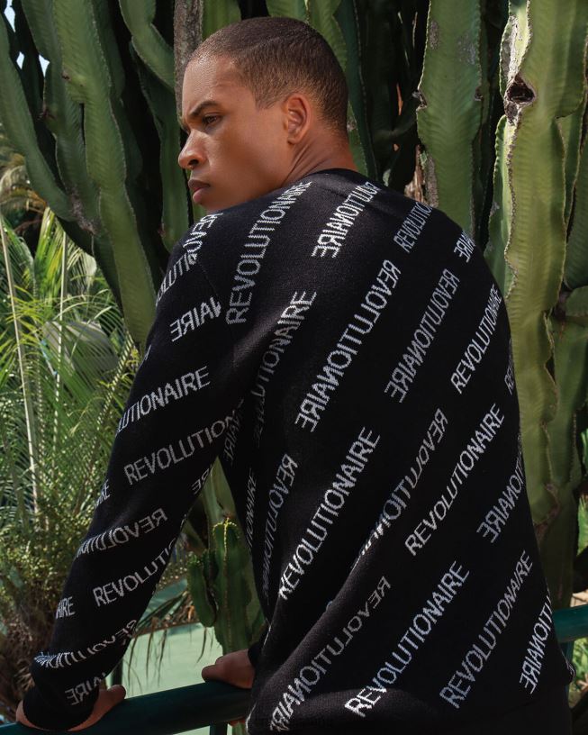 jumper revolucion Cruyff hombres negro D6DNB553 suéter