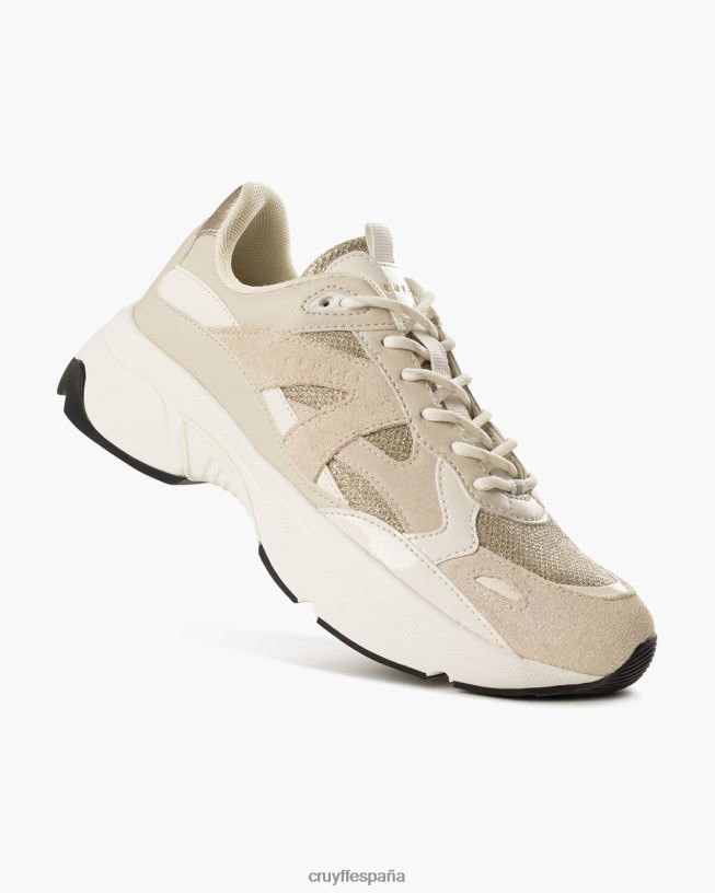 junio Cruyff mujer crema D6DNB948 zapatillas