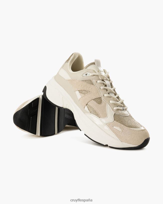 junio Cruyff mujer crema D6DNB948 zapatillas
