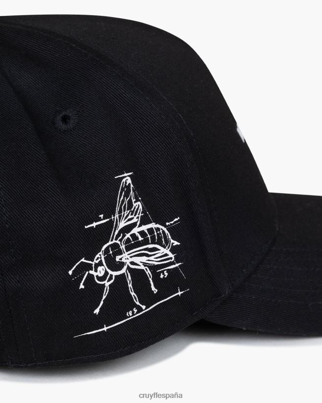 lanzador de paquetes de la ciudad Cruyff unisexo negro D6DNB672 gorra