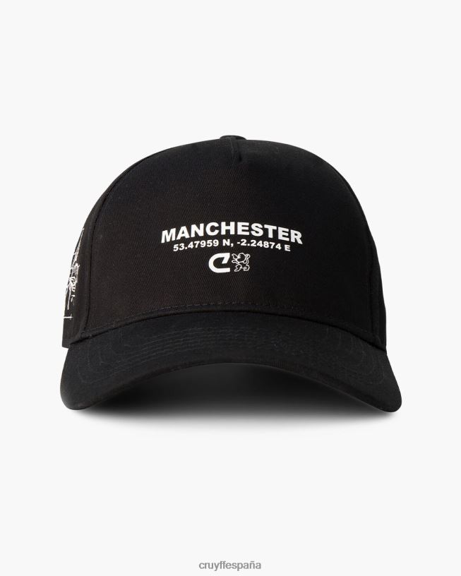 lanzador de paquetes de la ciudad Cruyff unisexo negro D6DNB672 gorra