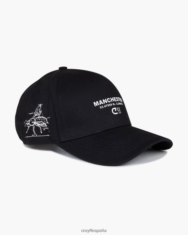 lanzador de paquetes de la ciudad Cruyff unisexo negro D6DNB672 gorra