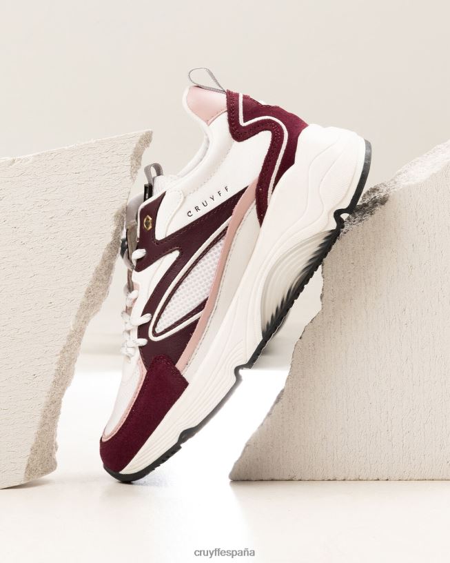 madina audaz Cruyff mujer Burdeos D6DNB1000 zapatillas