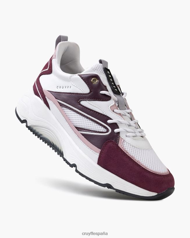 madina audaz Cruyff mujer Burdeos D6DNB1000 zapatillas