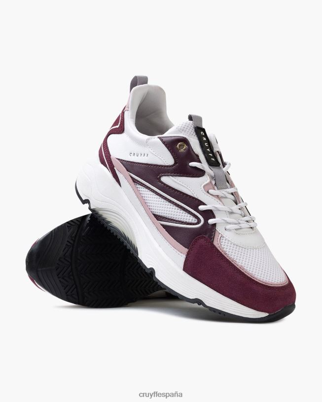 madina audaz Cruyff mujer Burdeos D6DNB1000 zapatillas