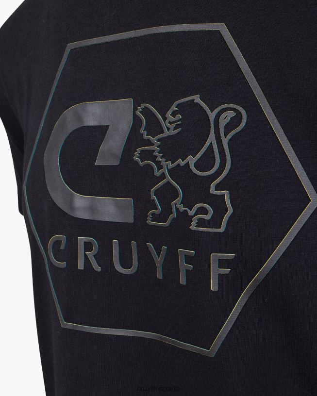 manuel tee Cruyff hombres negro D6DNB1310 camiseta