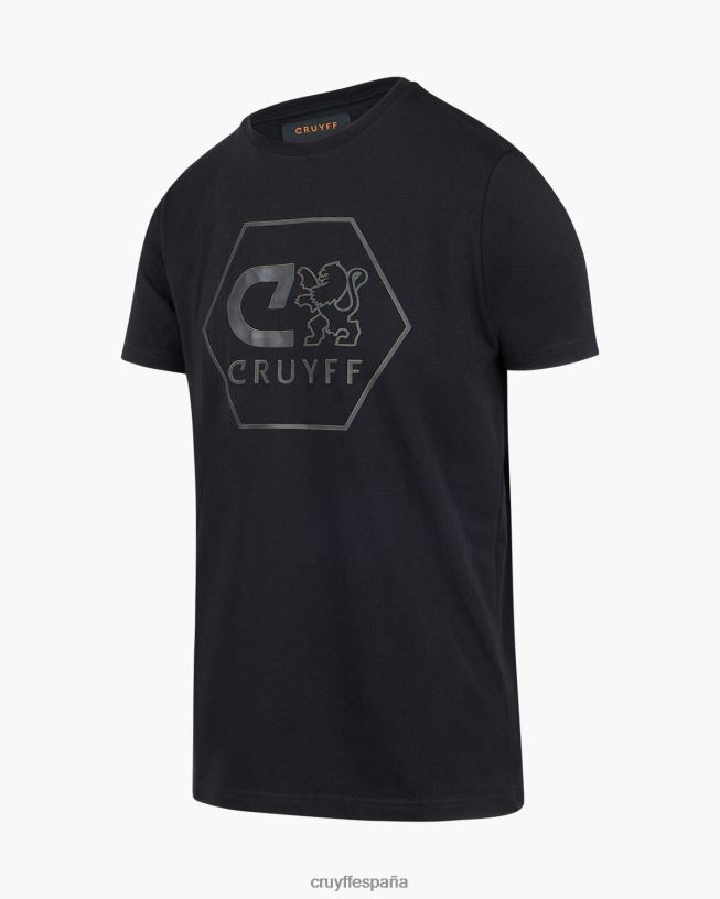 manuel tee Cruyff hombres negro D6DNB1310 camiseta