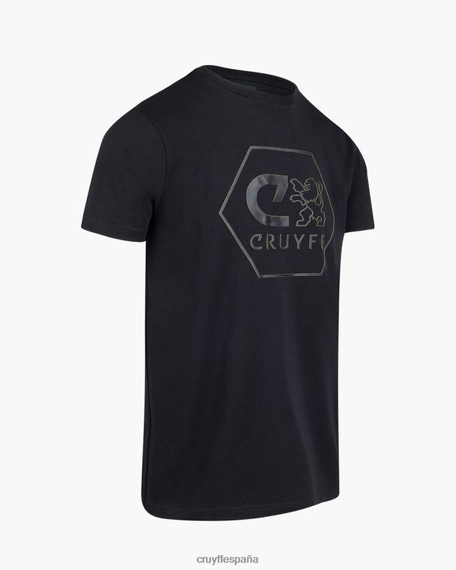 manuel tee Cruyff hombres negro D6DNB1310 camiseta