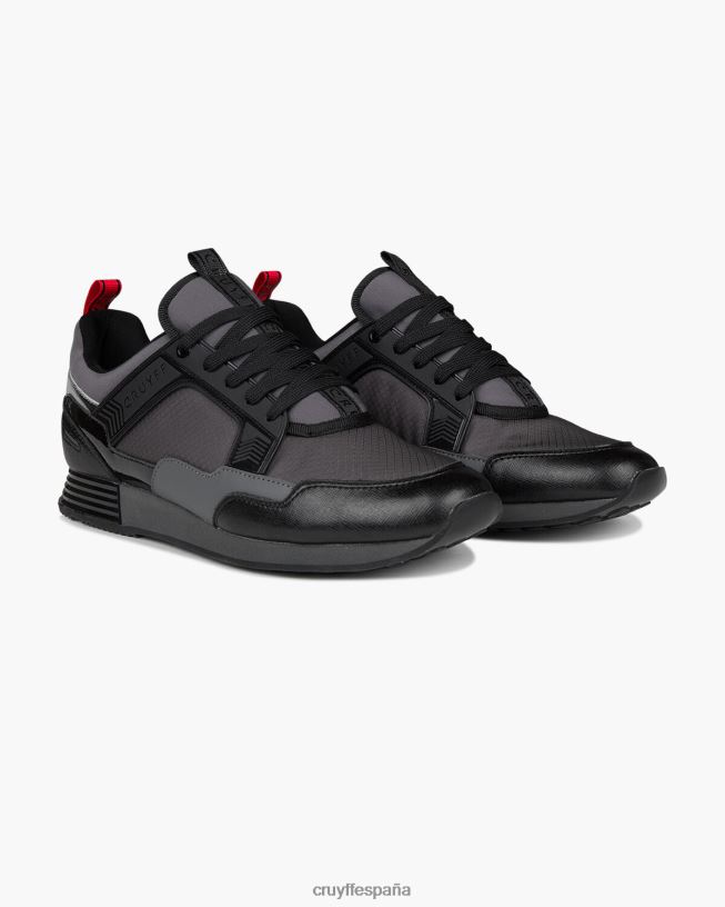 maxi Cruyff hombres gris negro D6DNB776 zapatillas